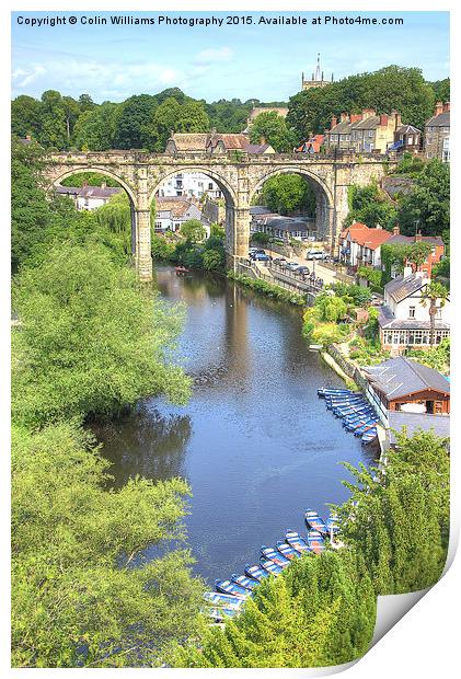  View From The Castle - Knaresborough Summer Print by Colin Williams Photography
