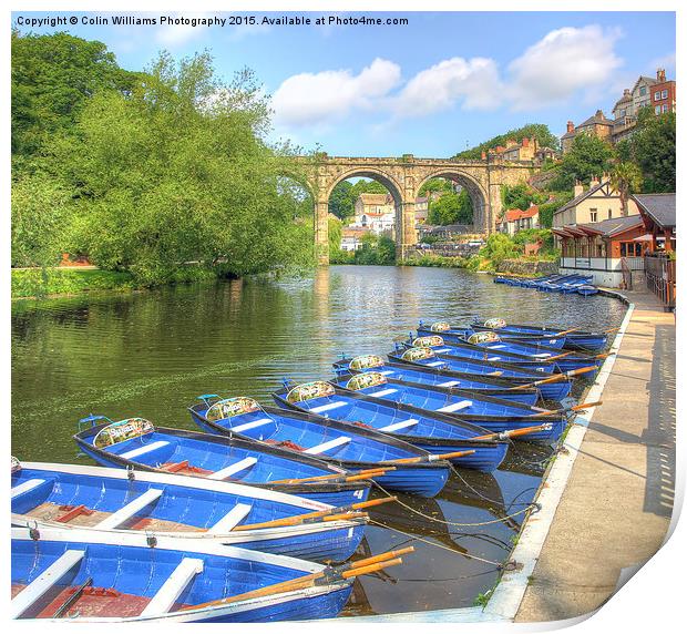  Knaresborough Rowing Boats 4 Print by Colin Williams Photography