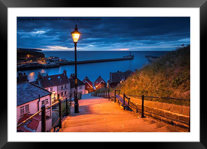  Whitby Steps Framed Mounted Print by Martin Parratt
