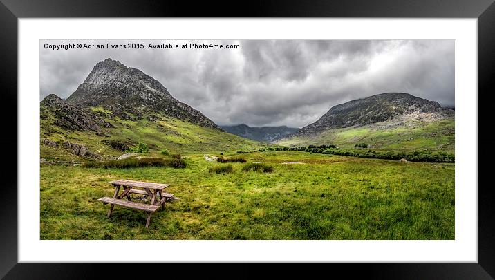 The Welsh Valley Framed Mounted Print by Adrian Evans