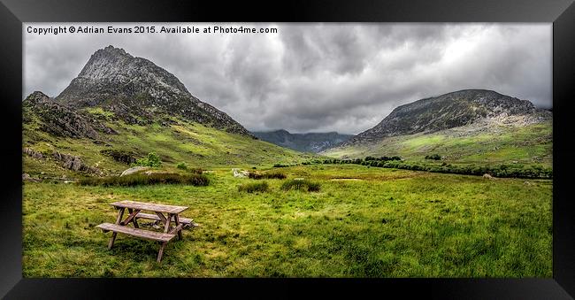 The Welsh Valley Framed Print by Adrian Evans