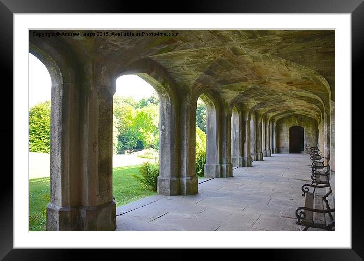  Row of brick Arches Framed Mounted Print by Andrew Heaps