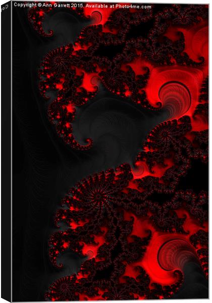 Devil Light A Fractal Abstract Canvas Print by Ann Garrett