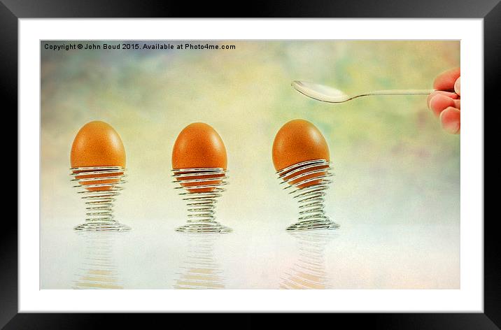  I hate breakfast Framed Mounted Print by John Boud