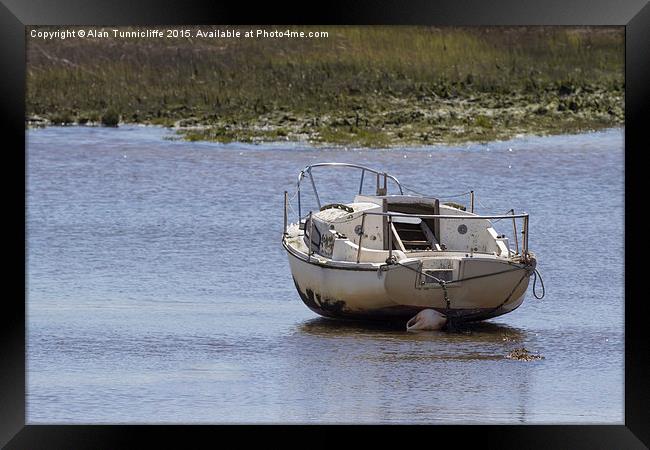 Beached boat Framed Print by Alan Tunnicliffe