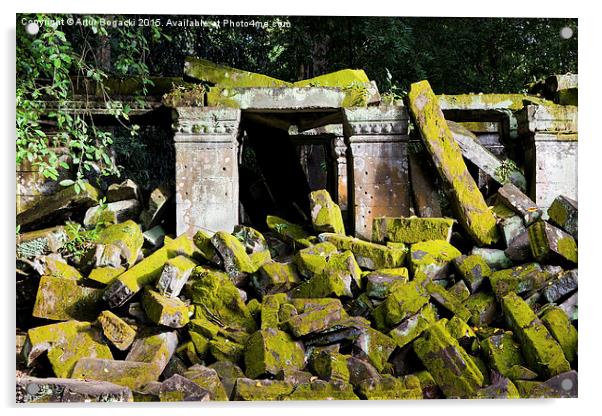 Ancient Temple Ruins Acrylic by Artur Bogacki