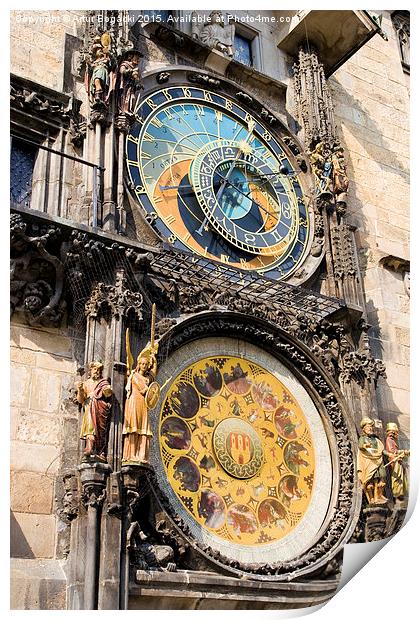 Astronomical Clock in Prague Print by Artur Bogacki