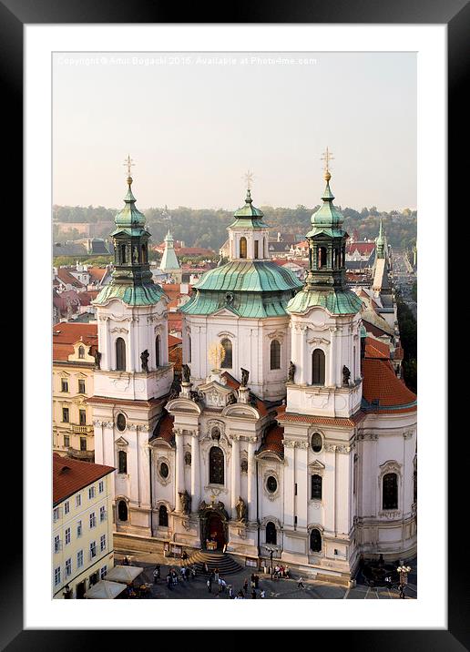Saint Nicholas Church in Prague Framed Mounted Print by Artur Bogacki