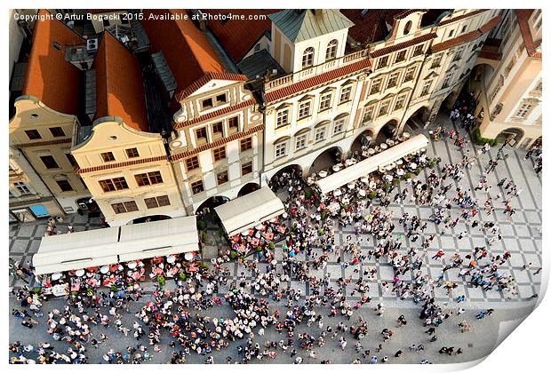 Prague Old Town Square Print by Artur Bogacki