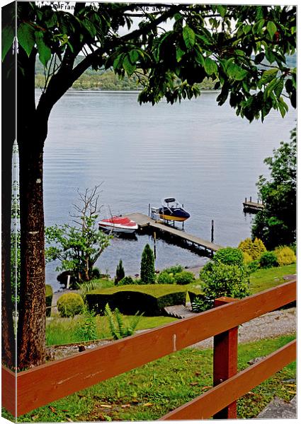  Windermere, from a local hotel grounds Canvas Print by Frank Irwin