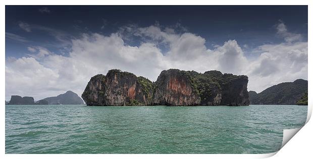  Limestone islands in Thailand Print by Leighton Collins