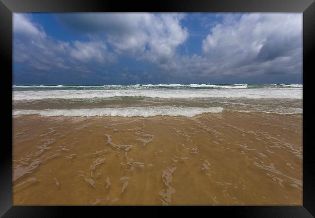  Surf on Karon Beach Framed Print by Leighton Collins