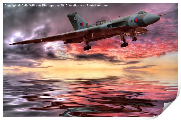  Sunset on The Vulcan Print by Colin Williams Photography