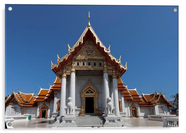 Wat Benchamabophit Dusitvanaram Acrylic by Leighton Collins