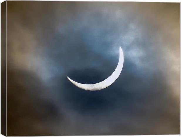 Solar Eclipse (20th March 2015) Canvas Print by Ellie Rose