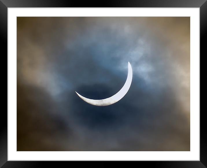 Solar Eclipse (20th March 2015) Framed Mounted Print by Ellie Rose