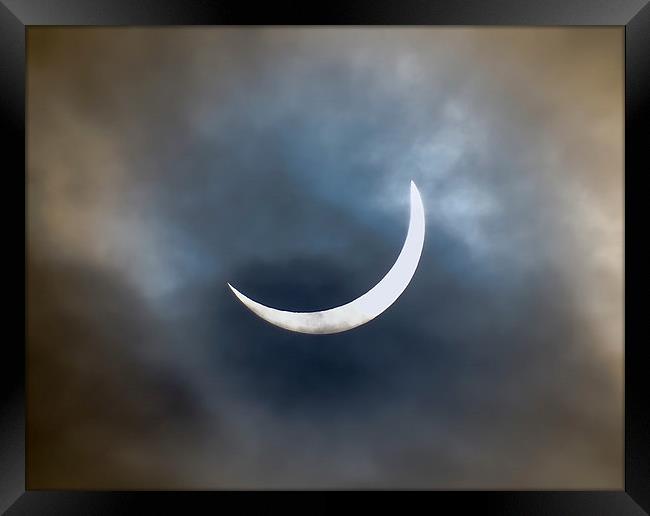 Solar Eclipse (20th March 2015) Framed Print by Ellie Rose