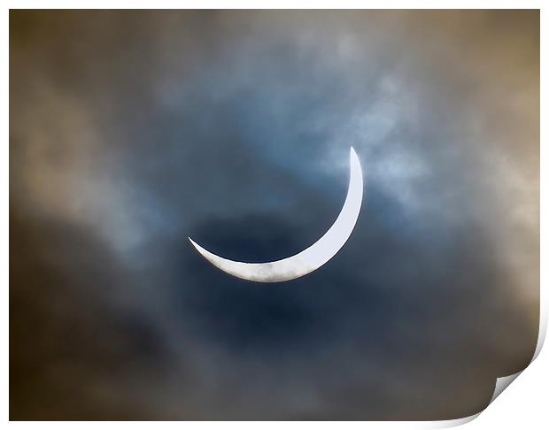 Solar Eclipse (20th March 2015) Print by Ellie Rose
