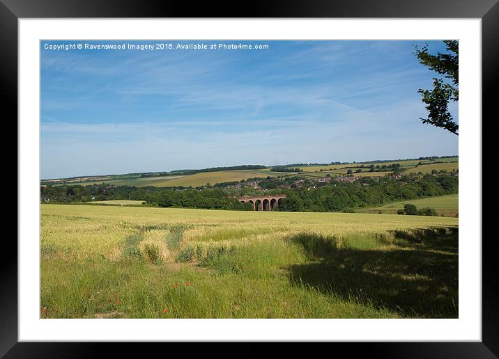 Darenth Valley Framed Mounted Print by Ravenswood Imagery