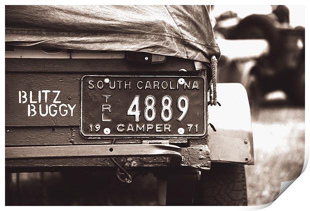  Trailer Plate Print by Dean Merry