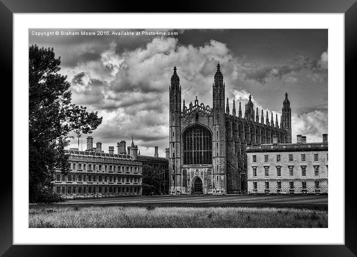  Kings College Chapel Framed Mounted Print by Graham Moore