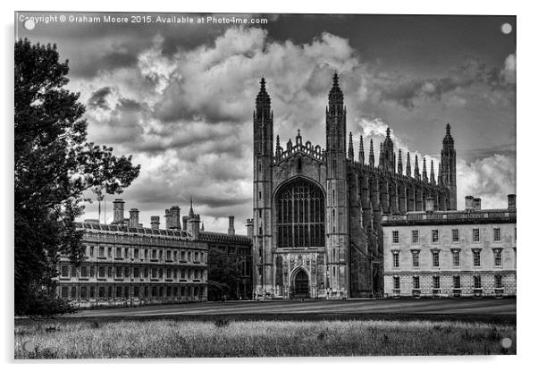 Kings College Chapel Acrylic by Graham Moore