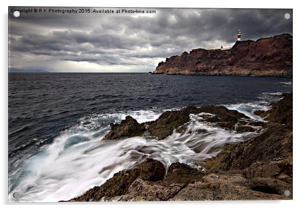 Punta de Teno Lighthouse Acrylic by R K Photography