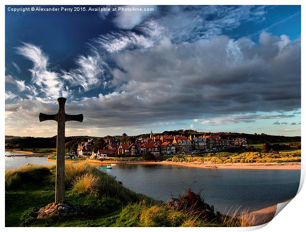  Alnmouth Print by Alexander Perry