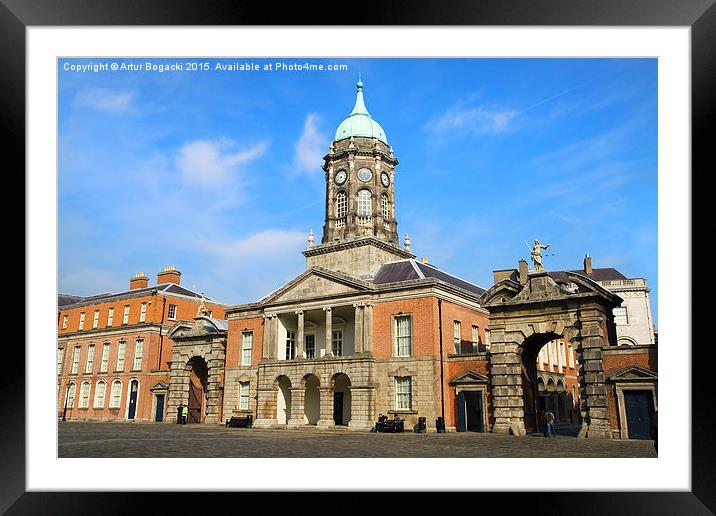 Dublin Castle in Ireland Framed Mounted Print by Artur Bogacki