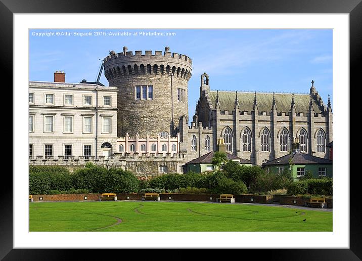 Dublin Castle in Ireland Framed Mounted Print by Artur Bogacki