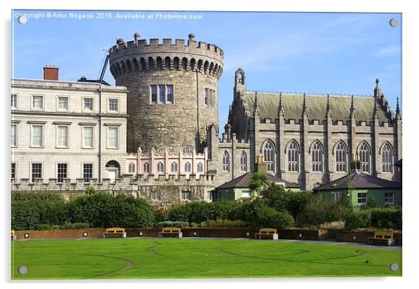 Dublin Castle in Ireland Acrylic by Artur Bogacki