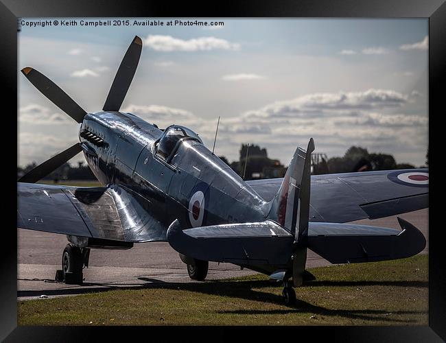 RAF Spitfire PS915  Framed Print by Keith Campbell