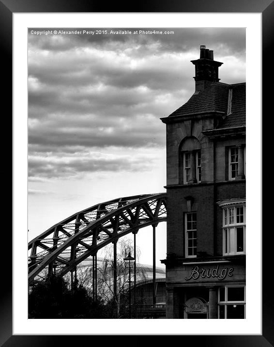 Bridge Hotel Framed Mounted Print by Alexander Perry