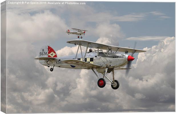  Hawker Fury - 43 Squadron Canvas Print by Pat Speirs