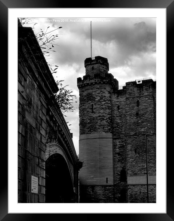  Newcastle Castle Keep Framed Mounted Print by Alexander Perry