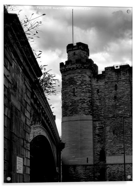  Newcastle Castle Keep Acrylic by Alexander Perry