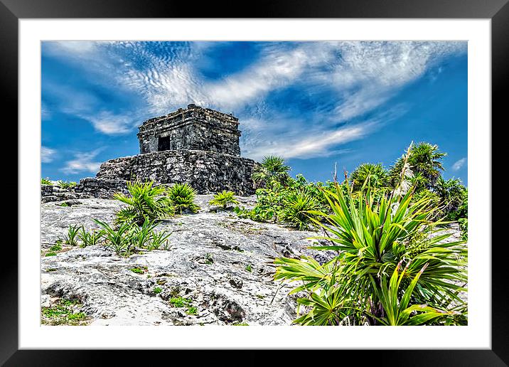 Tulum Ruin Framed Mounted Print by Valerie Paterson