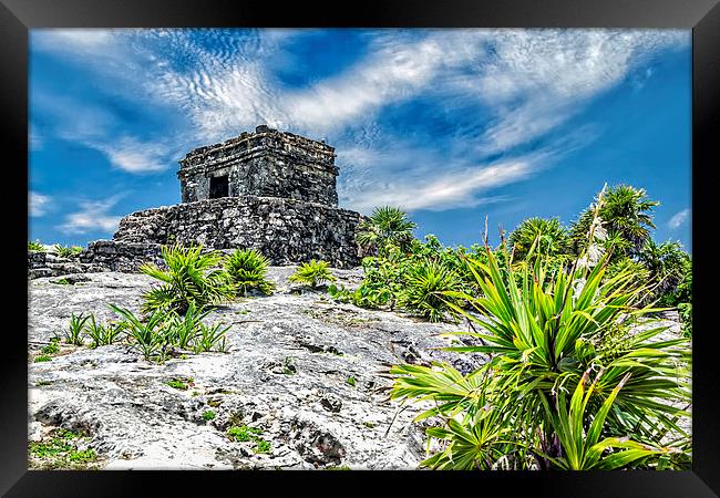 Tulum Ruin Framed Print by Valerie Paterson