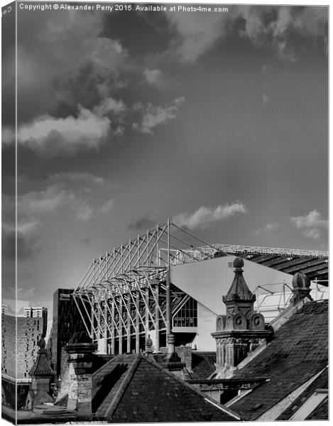  Gallowgate End Canvas Print by Alexander Perry