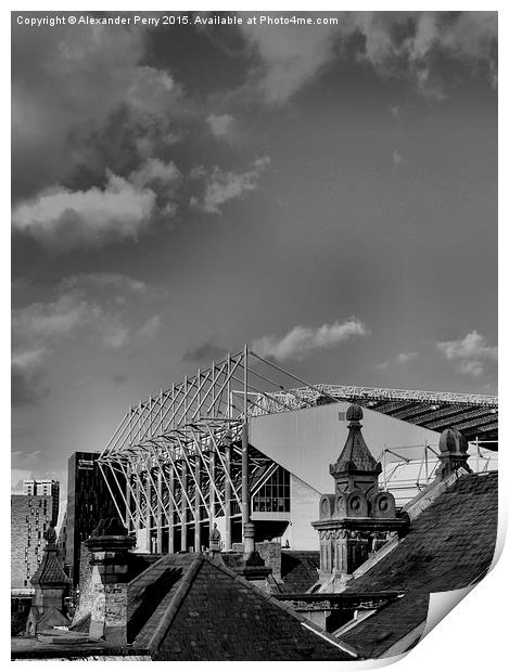  Gallowgate End Print by Alexander Perry