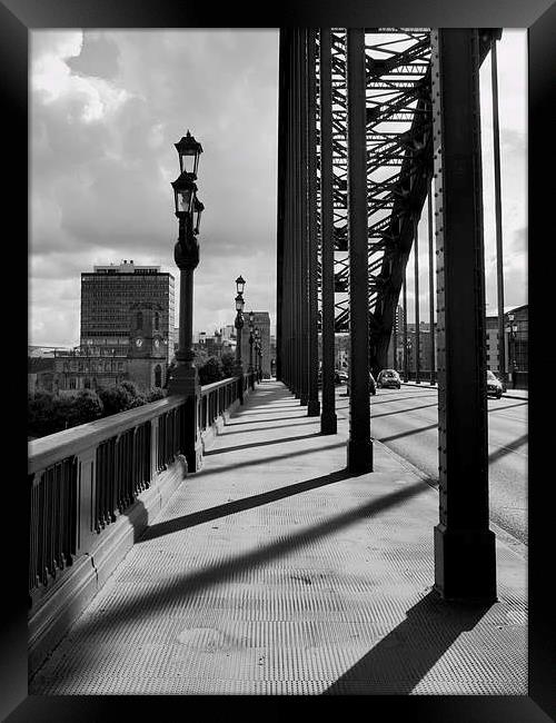  Tyne Bridge Path Framed Print by Alexander Perry