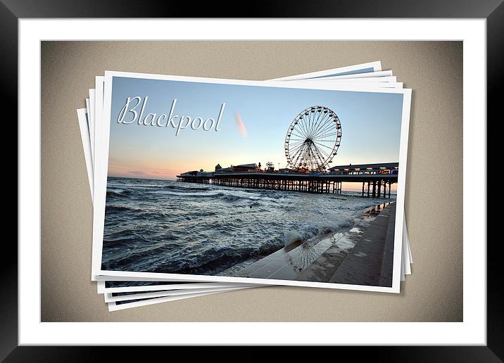 Blackpool Framed Mounted Print by Gary Kenyon