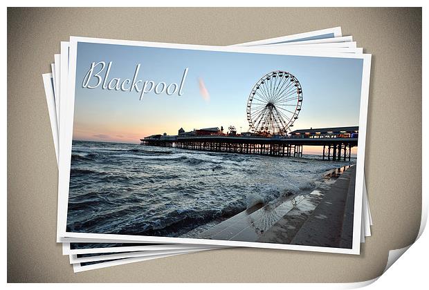 Blackpool Print by Gary Kenyon