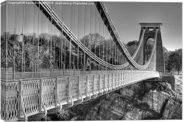  Clifton Suspension Bridge, Bristol Canvas Print by David Birchall