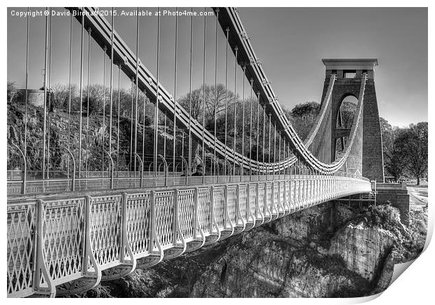  Clifton Suspension Bridge, Bristol Print by David Birchall