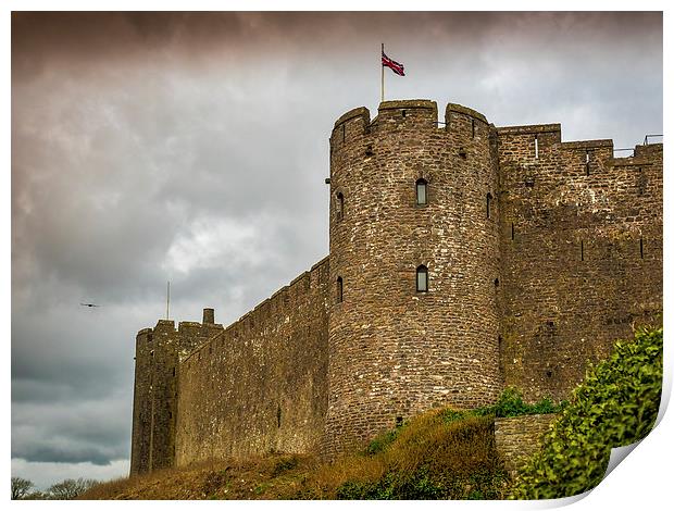 Pembroke Castle, Pembrokeshire, Wales, UK Print by Mark Llewellyn