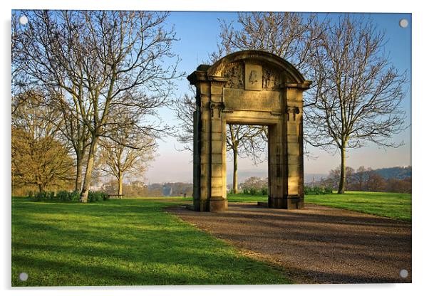 Memorial Arch, Norfolk Heritage Park, Sheffield Acrylic by Darren Galpin