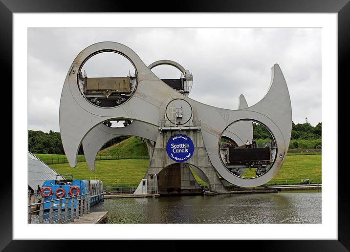 The Falkirk Wheel Framed Mounted Print by Tony Murtagh