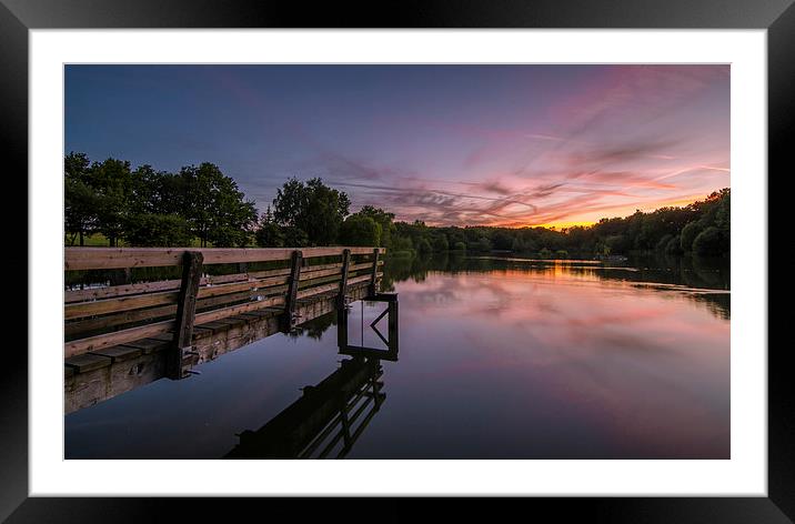  Shipley Park at Sunset Framed Mounted Print by Thomas Hipkiss