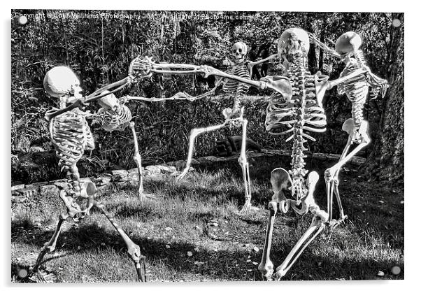  Dancing Skeletons  Acrylic by Colin Williams Photography